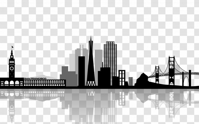 San Francisco Skyline Royalty-free - Silhouette Transparent PNG
