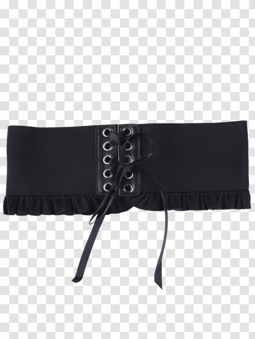 Belt Black M - Wide Waist. Transparent PNG