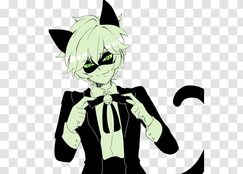 Adrien Agreste Black Cat Kitten Art - Frame - Chat Transparent PNG