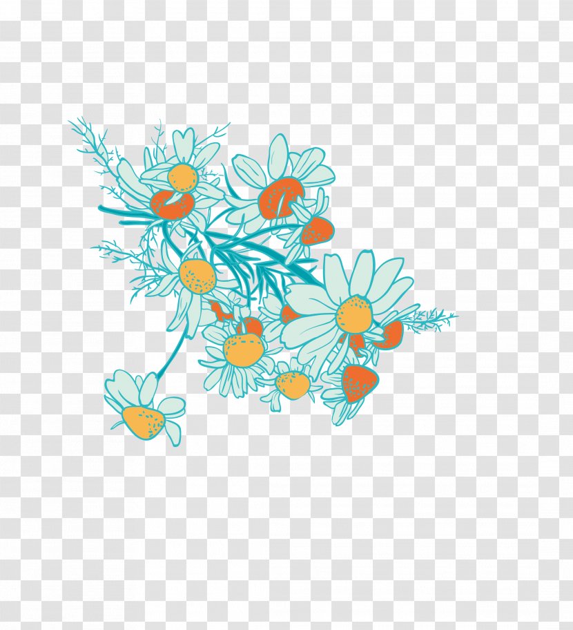 Chrysanthemum Indicum - Cartoon - Wild Heat Down Transparent PNG