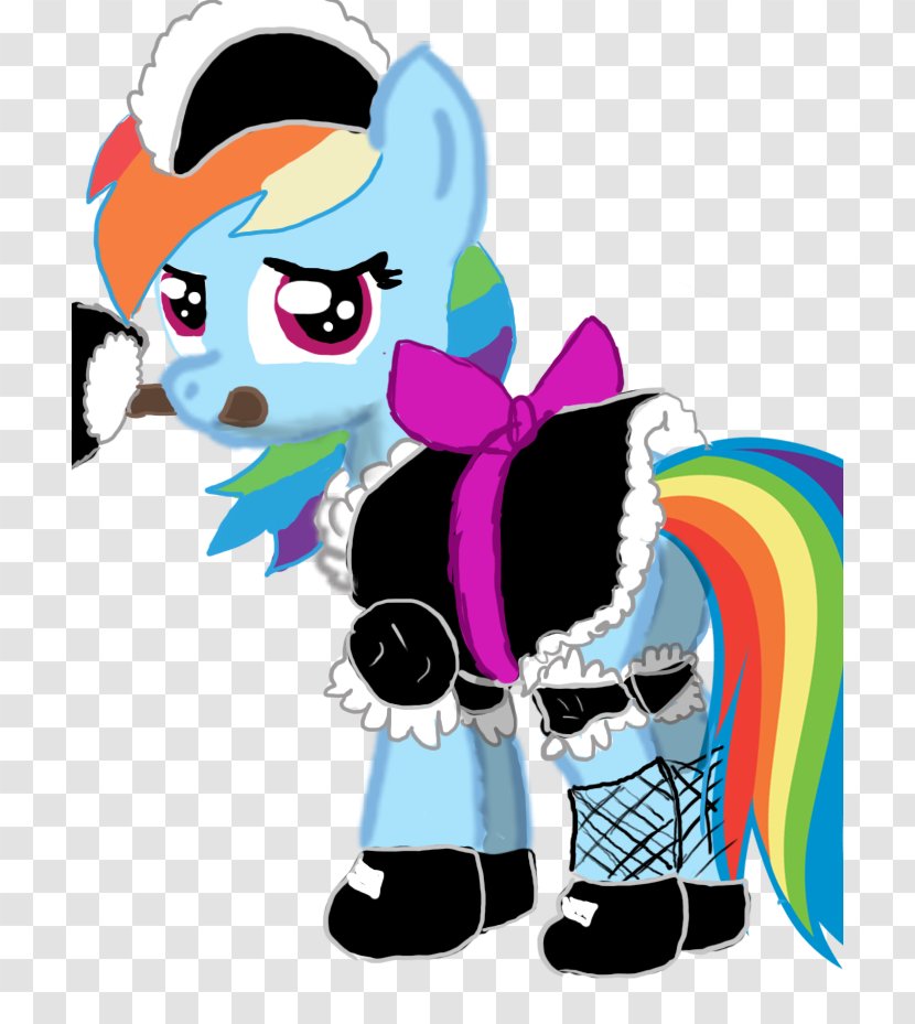 Rainbow Dash Pony Maid Service Clip Art - Picture Of A Transparent PNG
