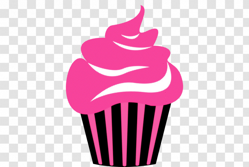 Pink Baking Cup Magenta Cupcake Dessert Transparent PNG