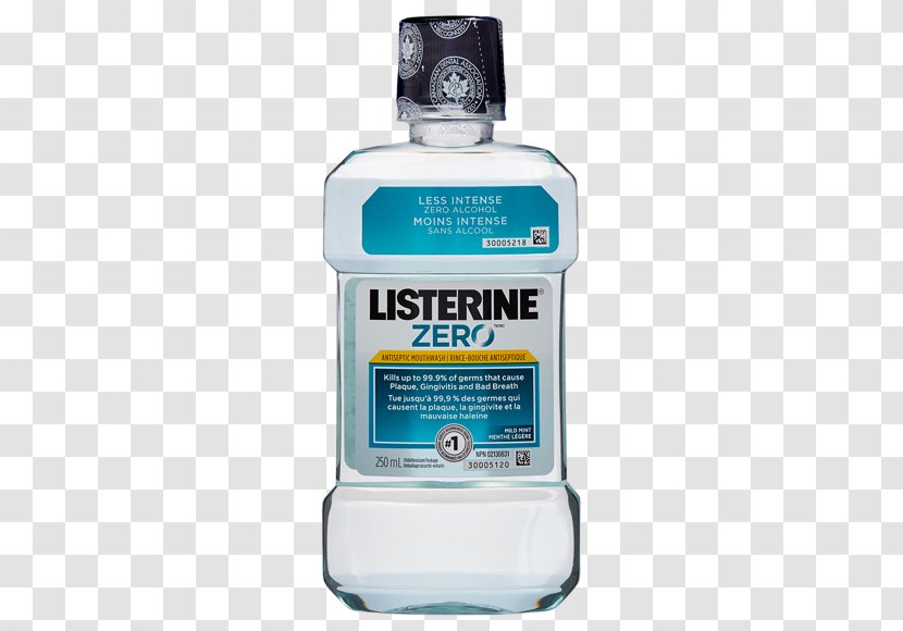Mouthwash Listerine Ultraclean Dental Care Total - Mint - Xerostomia Transparent PNG