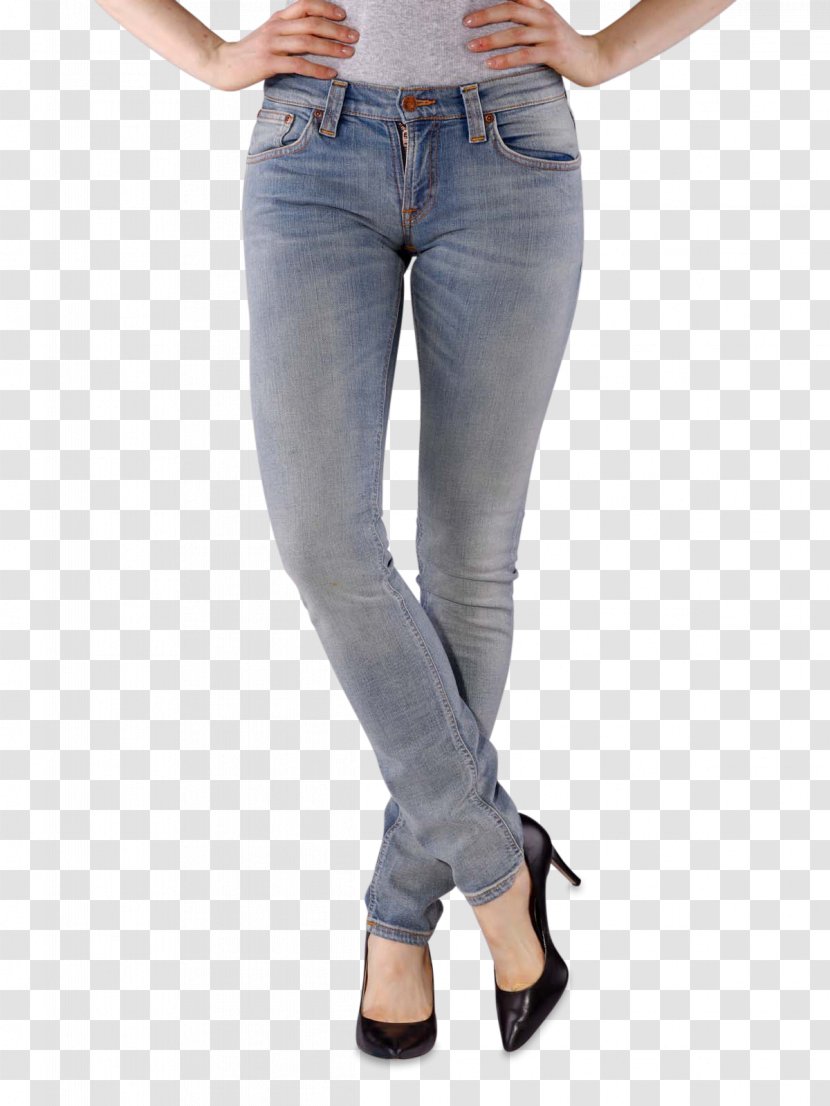 Nudie Jeans Long Underwear Denim Pants - Frame Transparent PNG