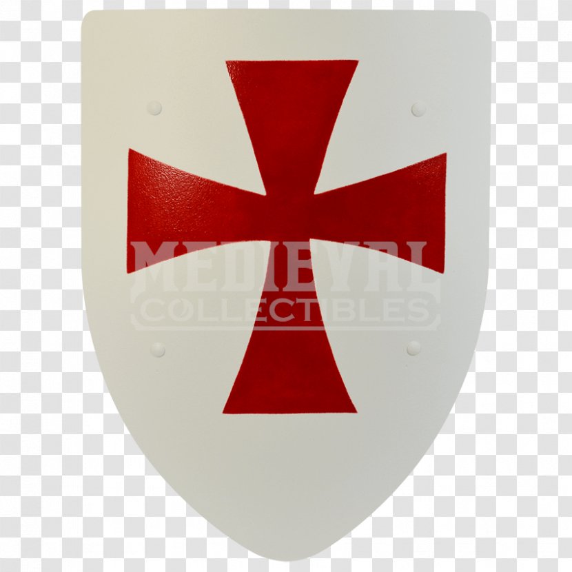 Crusades Middle Ages Knights Templar Shield - Cross - Hand-painted Classic Transparent PNG
