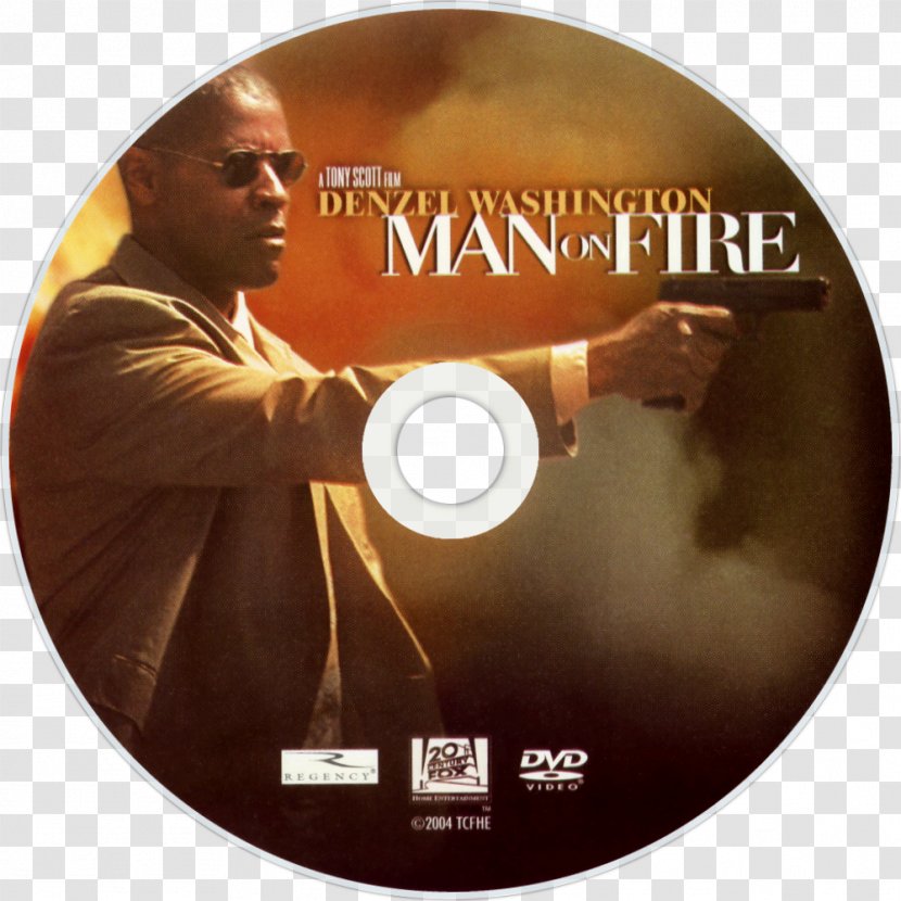 Denzel Washington Man On Fire DVD Film - Poster - Dvd Transparent PNG