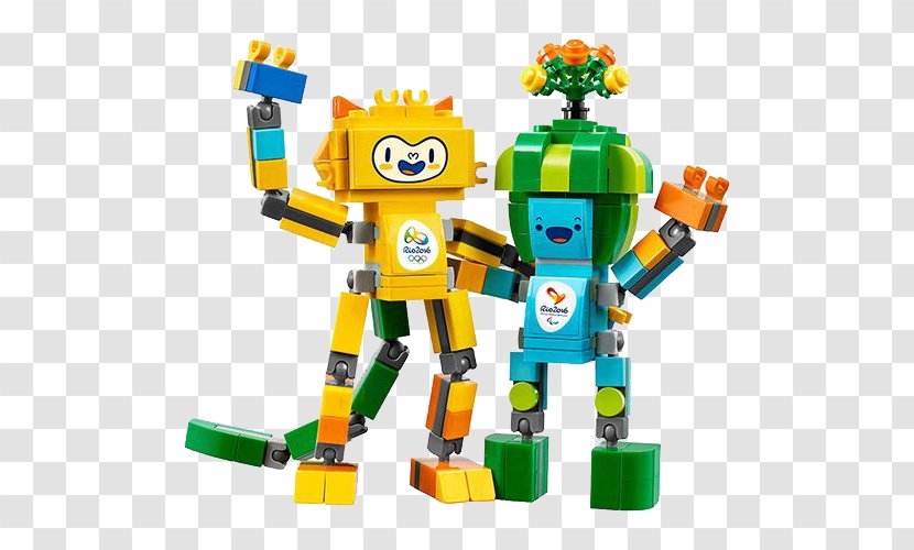 2016 Summer Olympics Rio De Janeiro LEGO Vinicius And Tom Mascot - Olympic Games - Mascots Lego Transparent PNG