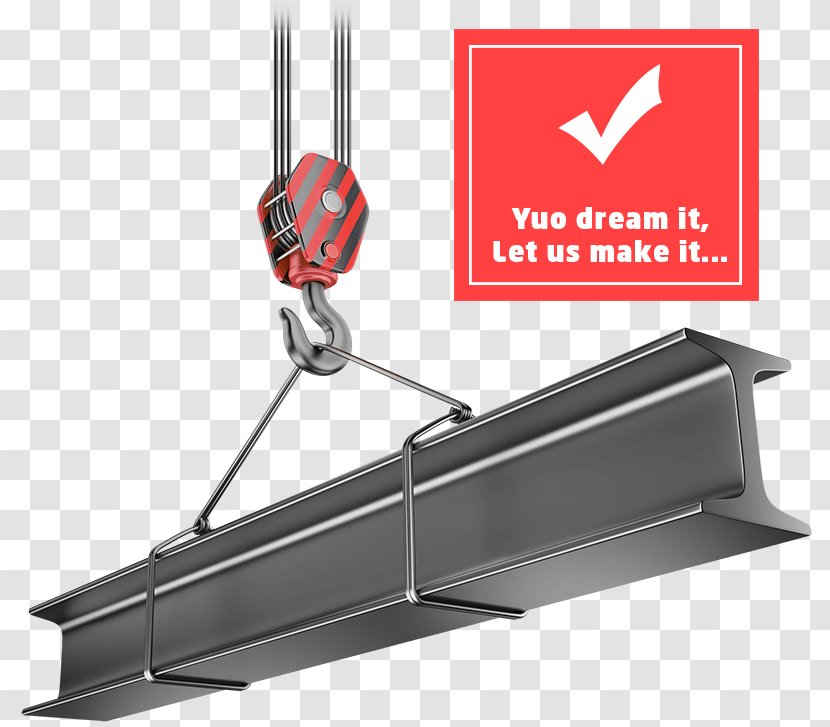 I-beam Girder Steel Hoist - Ibeam - Crane Transparent PNG