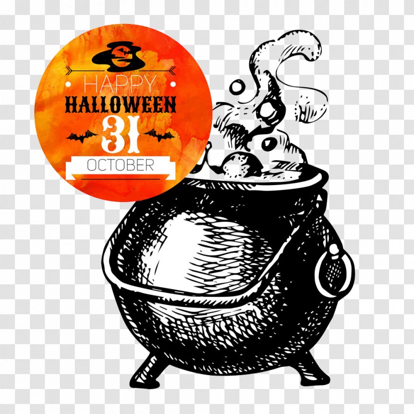 Paper Drawing Halloween Illustration - Boiled Water Transparent PNG