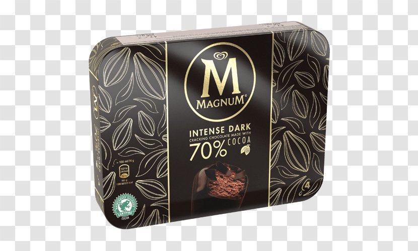 Chocolate Ice Cream Magnum Praline - Dark - Coffe MILK Transparent PNG
