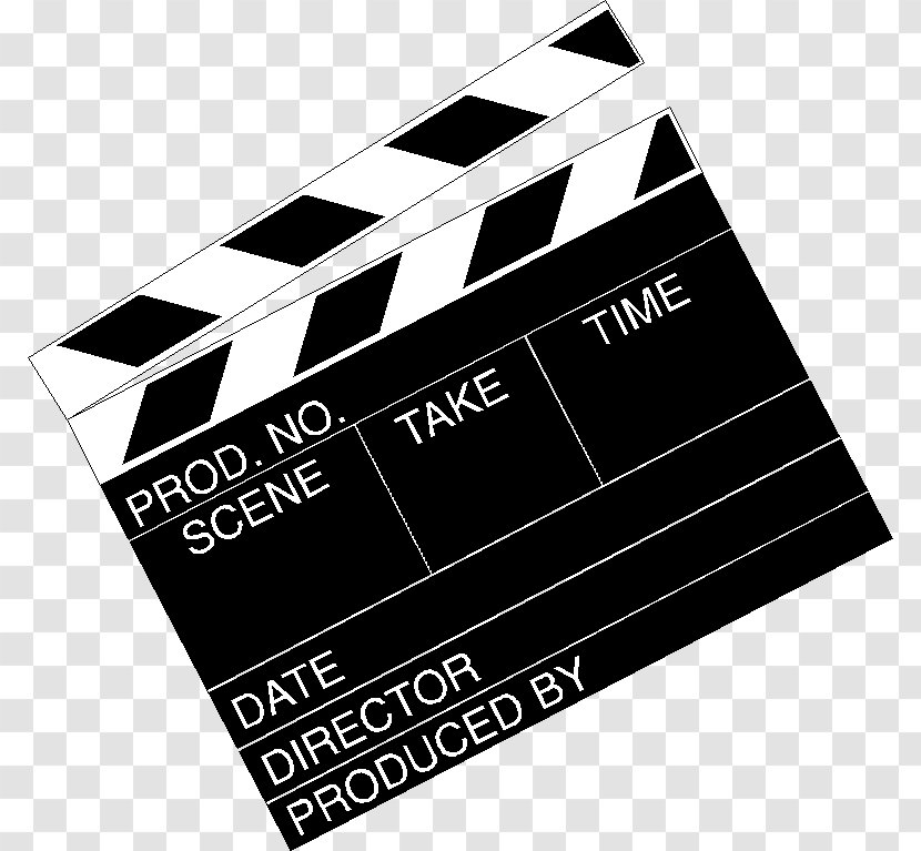 Clapperboard Film Director Take Professional Audiovisual Industry - Click Movie Cast Transparent PNG