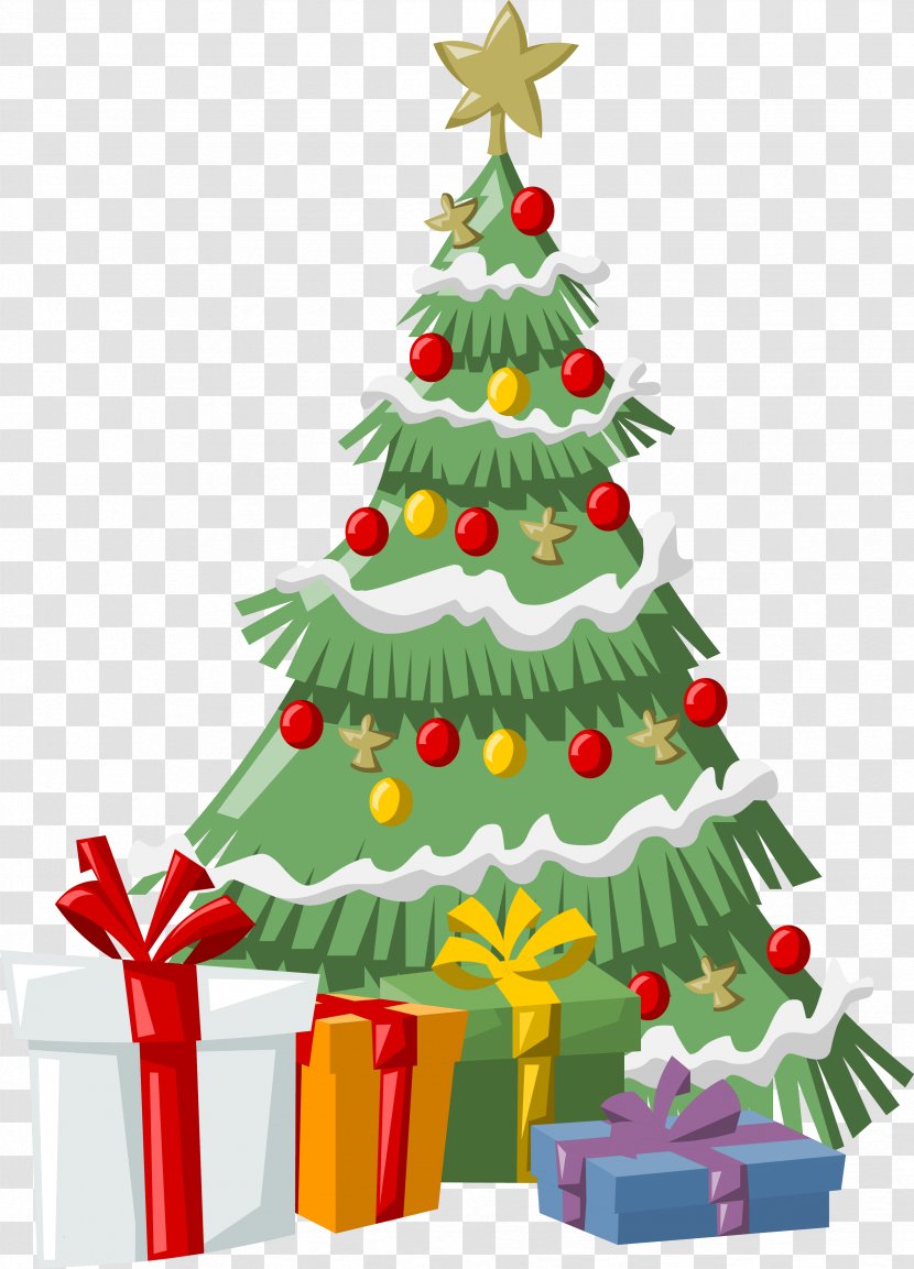 Santa Claus Reindeer Christmas Tree Gift - Stock Photography Transparent PNG