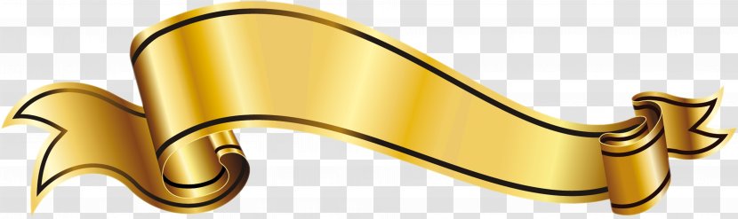 Gold Ribbon Transparent PNG