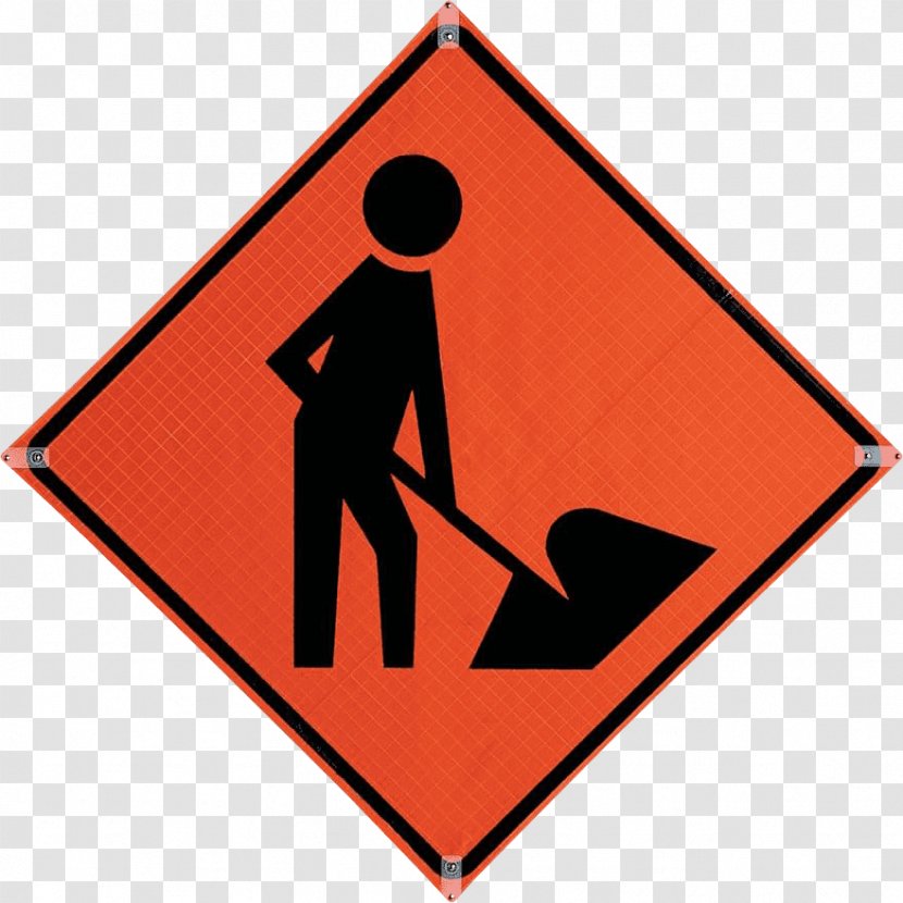 Traffic Sign Construction Roadworks - Highway - Road Transparent PNG