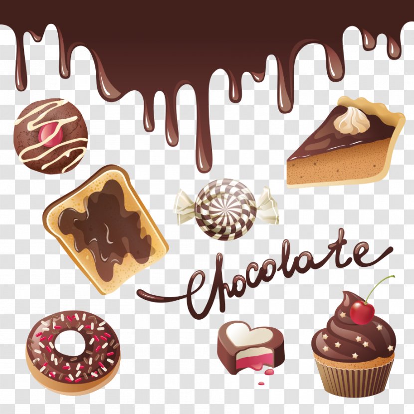Chocolate Bar Candy Illustration - Food - Cake Transparent PNG