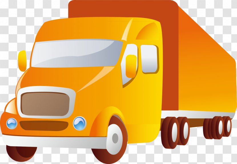 Volvo Trucks Car AB - Truck - Orange Decoration Design Transparent PNG