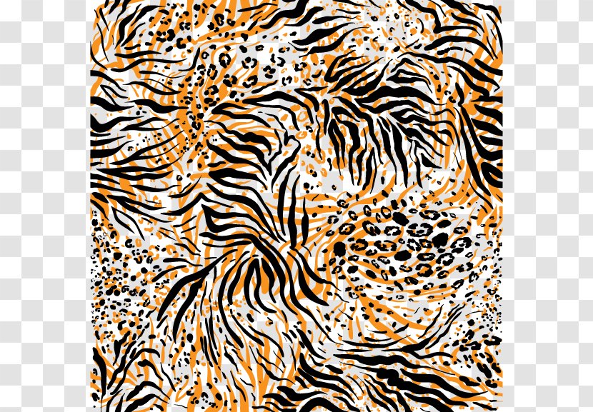 Tiger Giraffe Skin Pattern - Creative Background Vector Material Transparent PNG