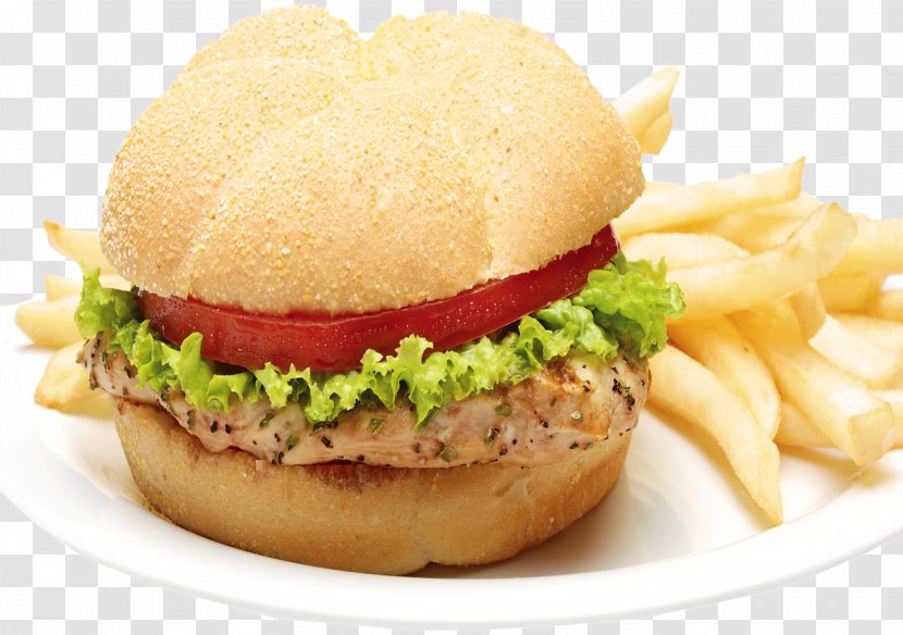 French Fries Cheeseburger Slider Buffalo Burger Breakfast Sandwich - Chicken As Food - Fish Transparent PNG