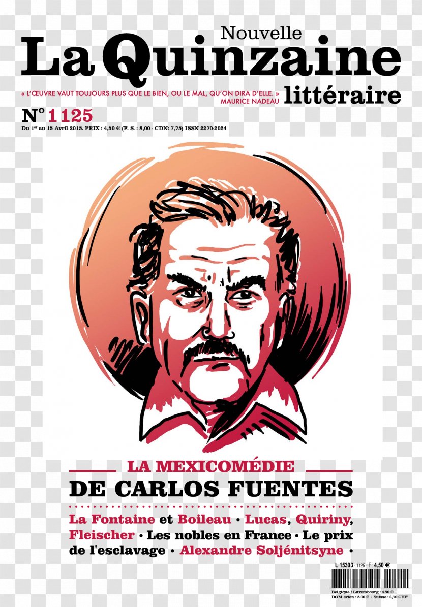 François Erval La Quinzaine Littéraire Publishing Newspaper Magazine - Poster - Turle Transparent PNG