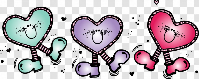 Valentine's Day Clip Art - Watercolor - Row Of Dots Transparent PNG