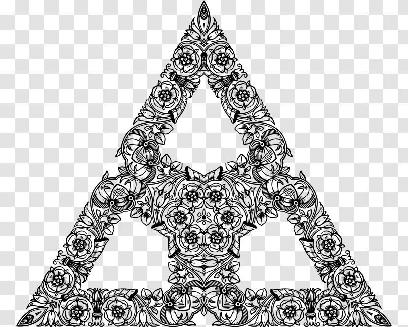 Triangle White Font - Area Transparent PNG