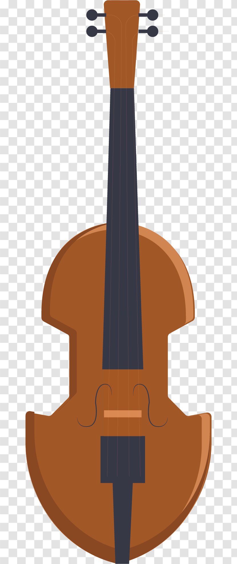 Violone Guitar Violin String - Electric - Folk Vector Transparent PNG