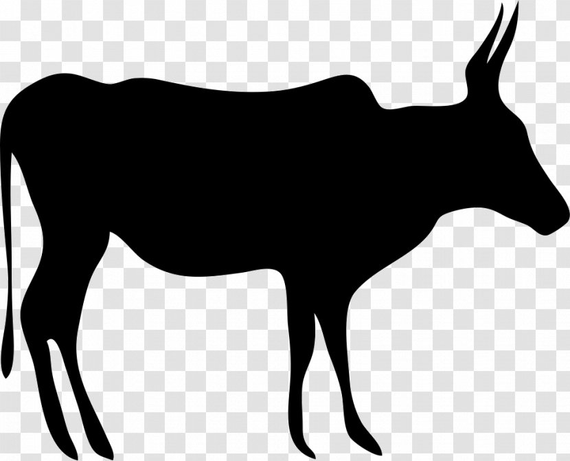 Texas Longhorn English Beef Cattle Drawing - Antelope - Silhouette Transparent PNG