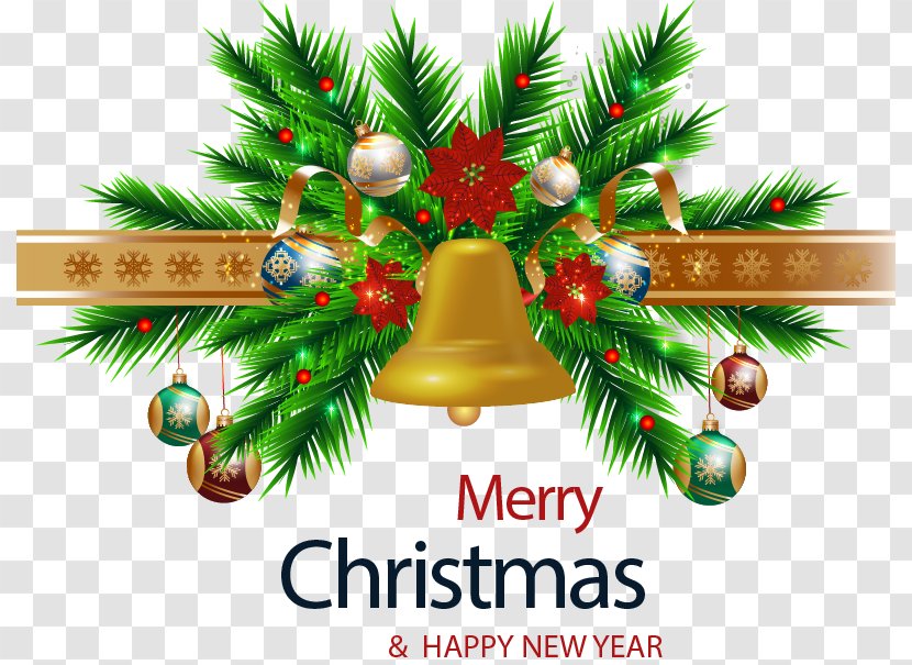 Christmas Tree Ornament - Golden Bells Transparent PNG