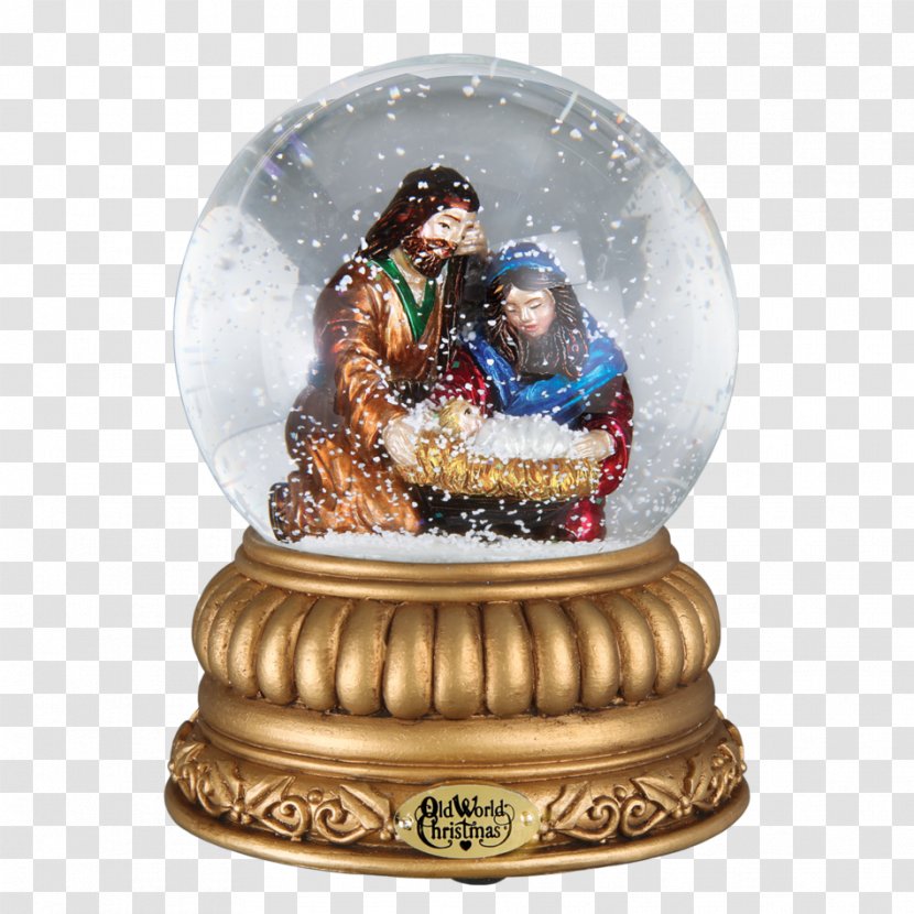 Snow Globes Christmas Ornament Holy Family Santa Claus - Nativity Scene Transparent PNG