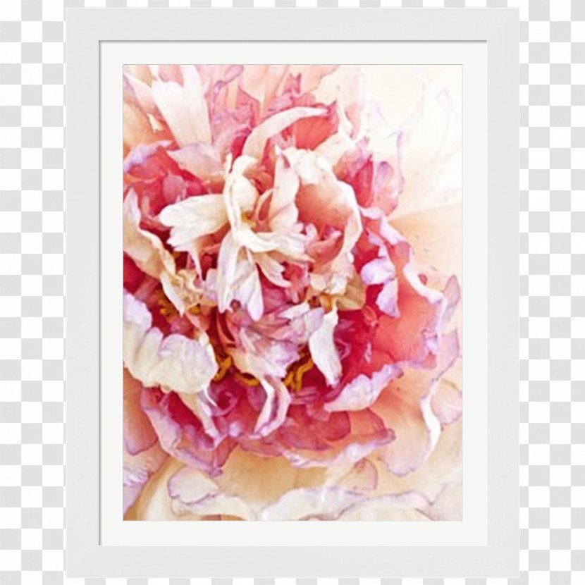 Floral Design Heavy Sea At Pourville Beach In Giclée Canvas - Peony Transparent PNG