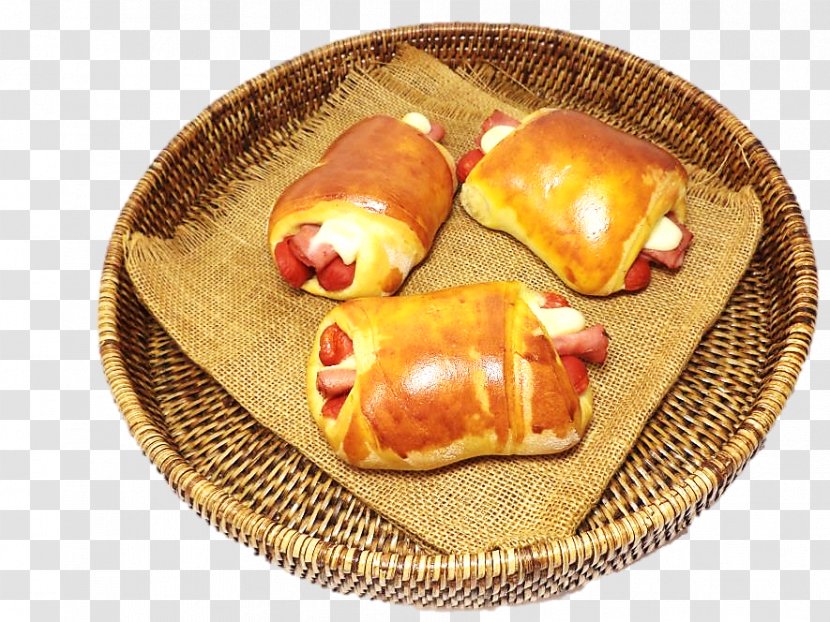 Croissant Sausage Roll Pigs In Blankets Pain Au Chocolat Chipa - Roasting - Сroissant Transparent PNG