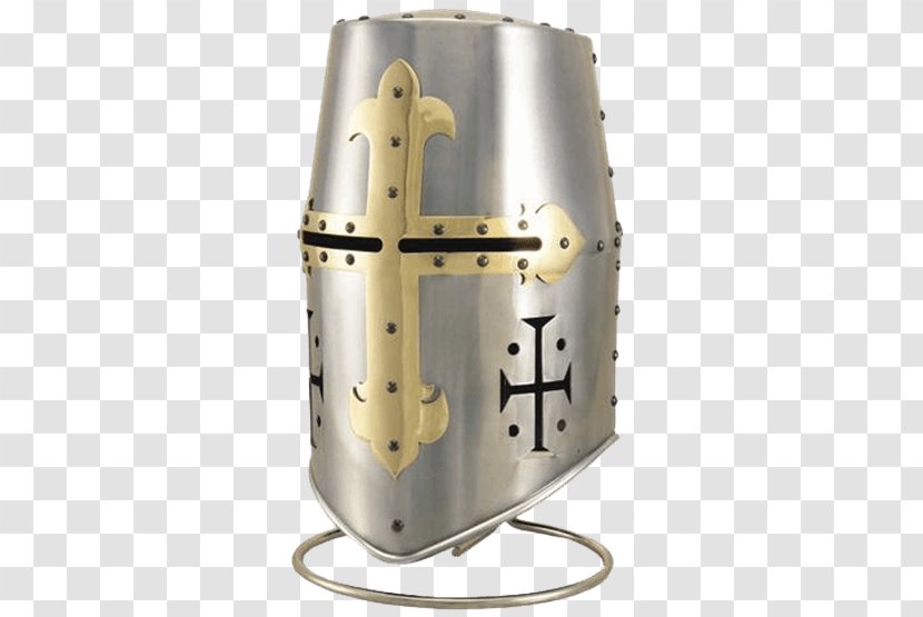 Crusades Middle Ages Great Helm Knights Templar Helmet - Sugarloaf Transparent PNG