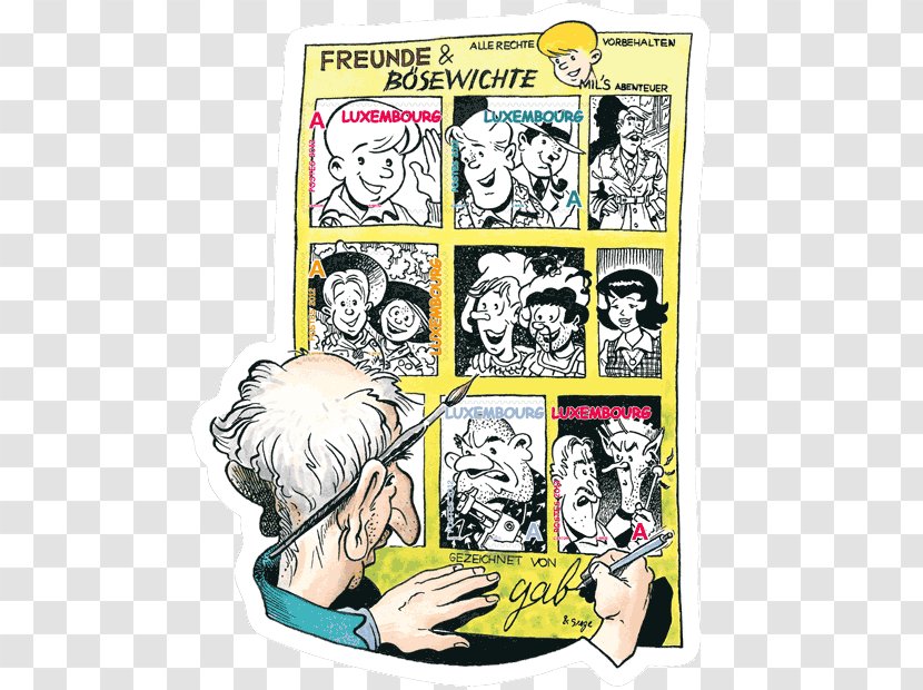 Comics Artist Human Behavior Cartoon Illustration - Paris Stamp Transparent PNG