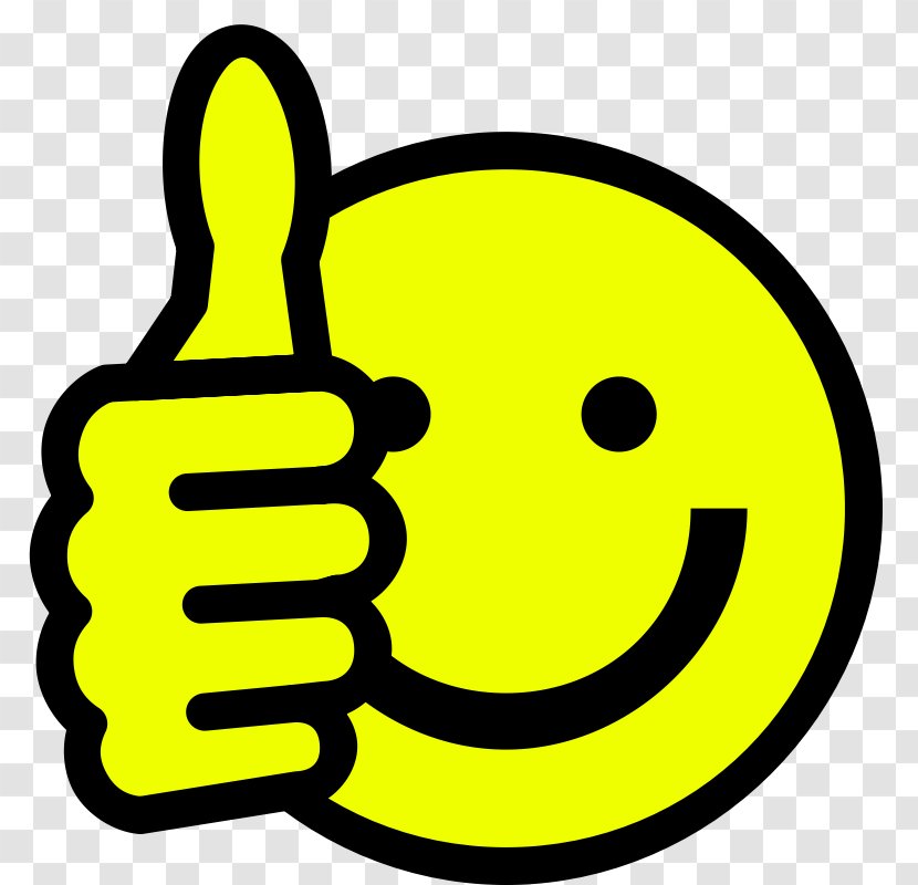 Smiley Thumb Signal Emoticon Symbol Clip Art - Smile - Thumbs Up Transparent PNG