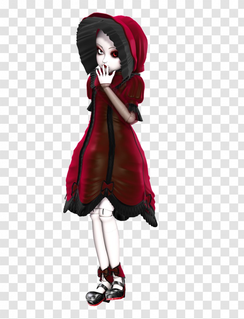 Doll Dress Hood Drawing - Fictional Character Transparent PNG