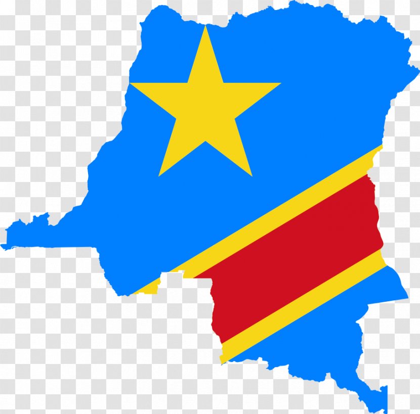 Flag Of The Democratic Republic Congo River Free State - Map Transparent PNG