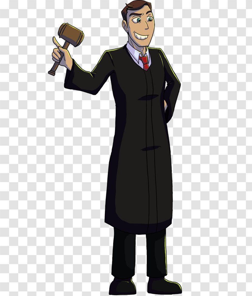 Ace Attorney Investigations 2 Judge Drawing Cartoon Transparent PNG