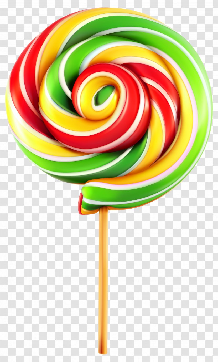 Lollipop Candy Clip Art - Spiral - Multicolor Clipart Image Transparent PNG