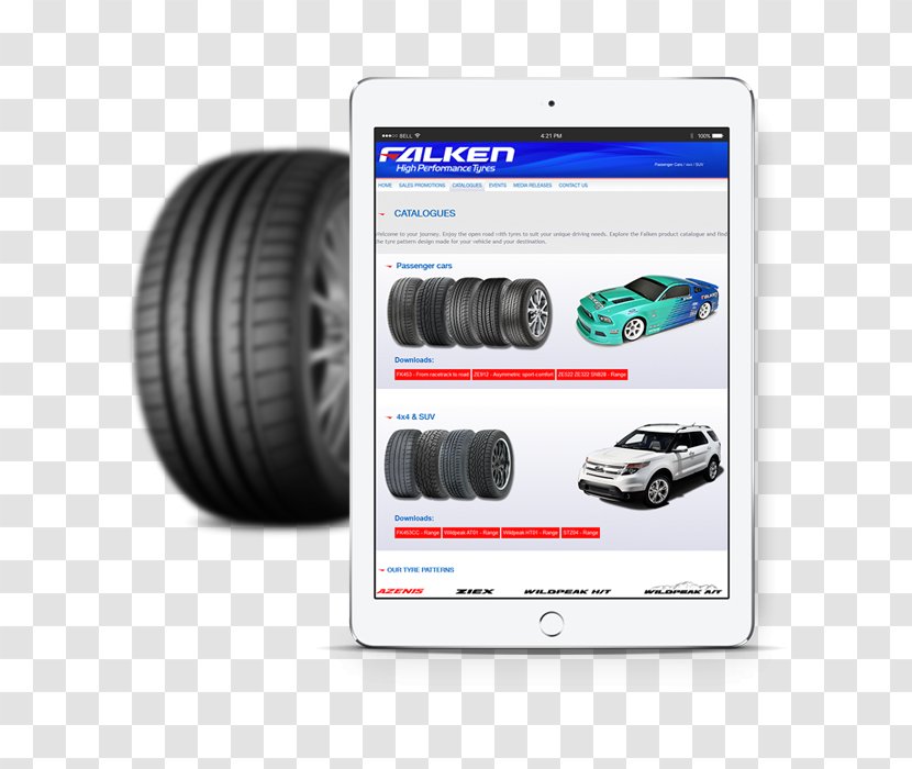 Falken Tire Elemental Web Solutions Development Design - Automotive Wheel System - Dubai Festival City Transparent PNG