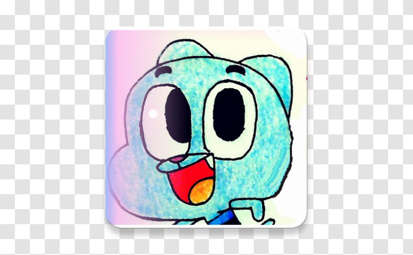 Teal Cartoon Rectangle - Gumball Rainbow Ruckus Transparent PNG