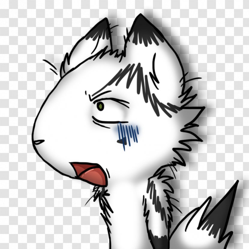 Whiskers Clip Art Cat Drawing /m/02csf - Cartoon Transparent PNG