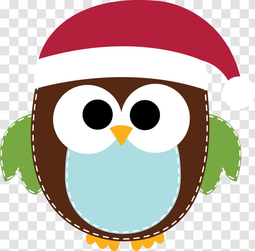 Owl Santa Claus Christmas Clip Art - Gift - Specials Cliparts Transparent PNG