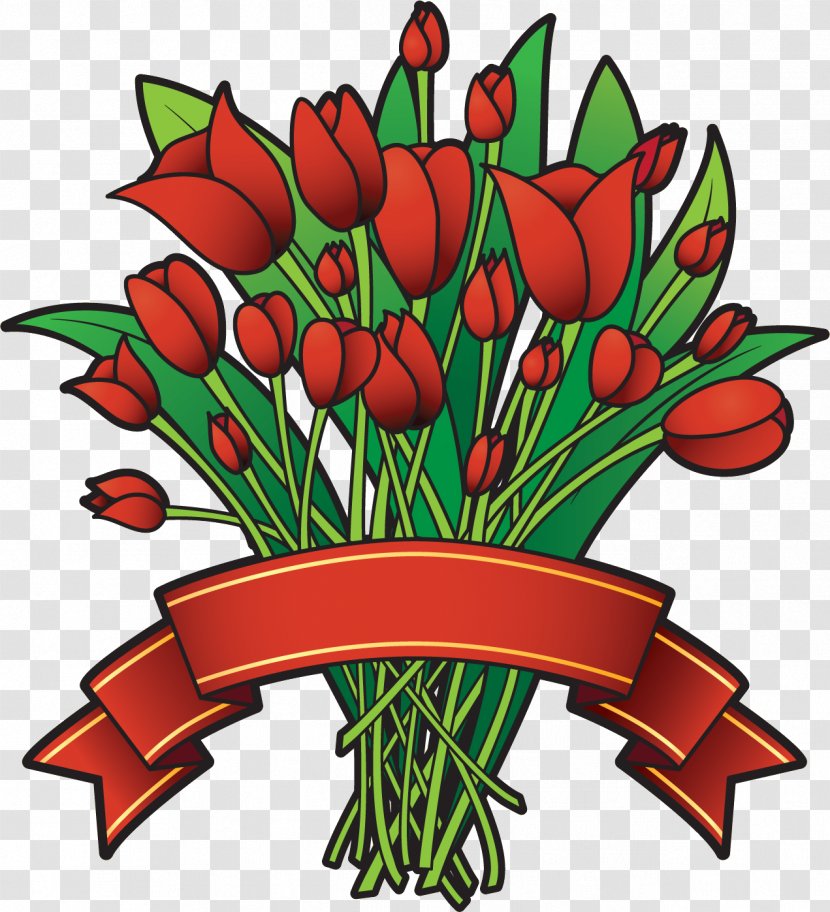 Floral Design Tulip Cut Flowers Clip Art Transparent PNG