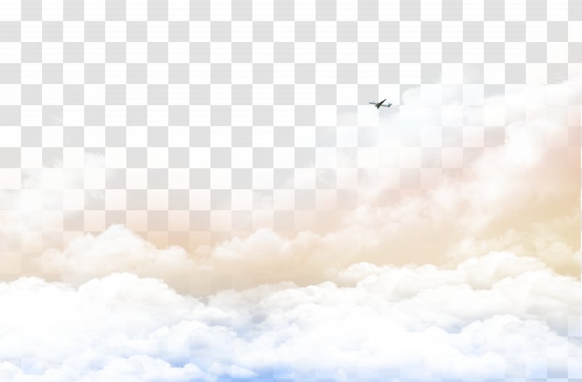 Airplane Flight Runway Download - Baiyun,cloud,Clouds Transparent PNG