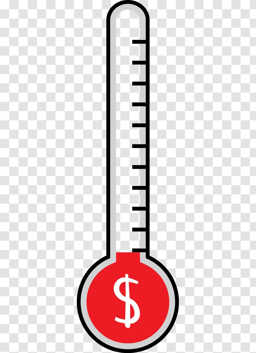 Thermometer Temperature Clip Art Donation Image - Fundraising Transparent PNG