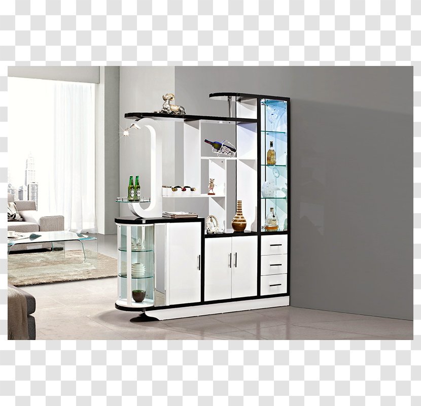 Shelf Living Room Dividers Cabinetry Interior Design Services - Sideboard - Lights Transparent PNG
