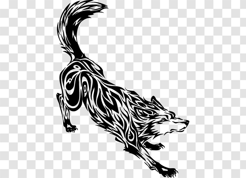 Wolf Tattoo Clip Art Artist - Line - Tribal Horse Head Decal Transparent PNG