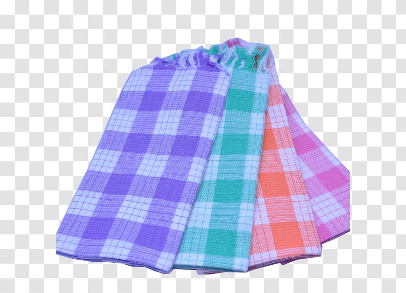 Tartan Plaid Pink M RTV - Magenta - Bath Towel Transparent PNG