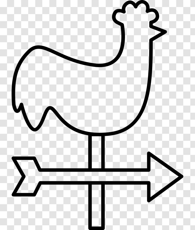 Rooster - Line Art - Meteorology Transparent PNG