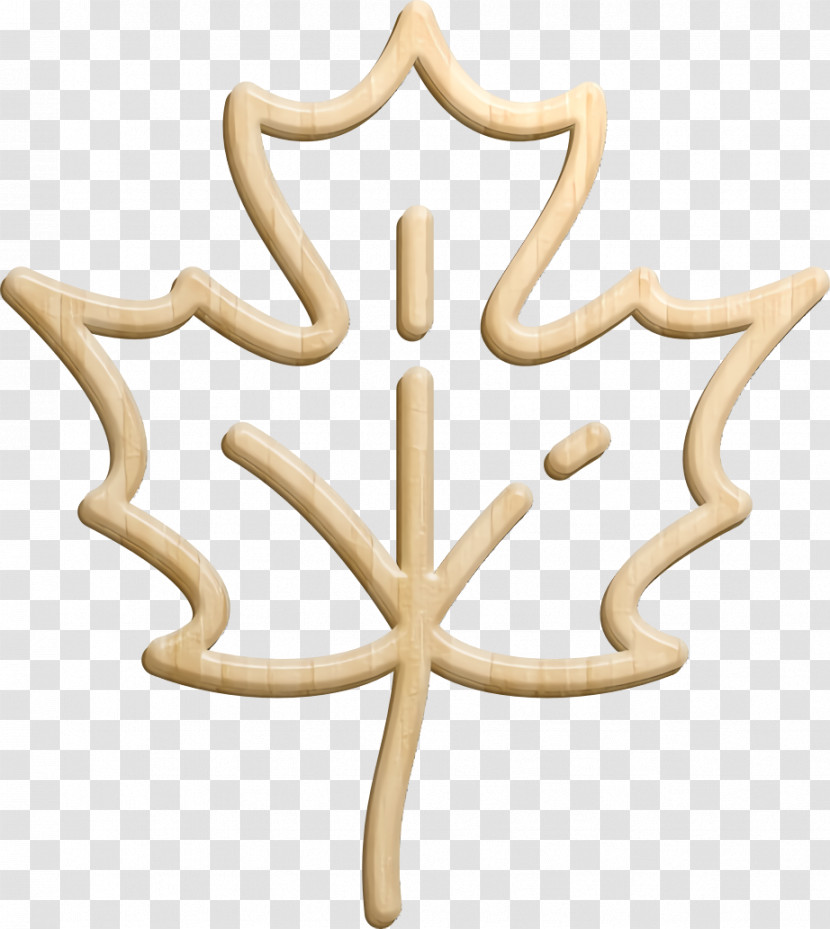 Linear Detailed Travel Elements Icon Leaf Icon Maple Leaf Icon Transparent PNG